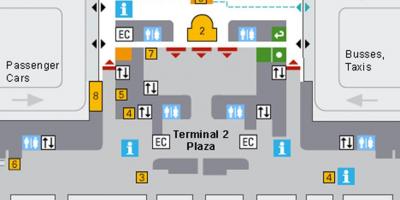 Carte des arrivées de l'aéroport de munich