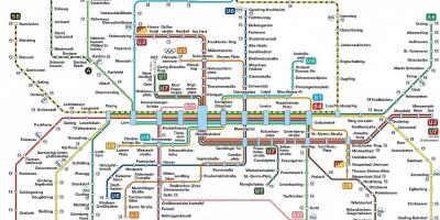 Plan de métro de munich