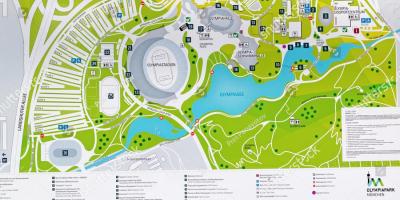 Carte du parc olympique de munich