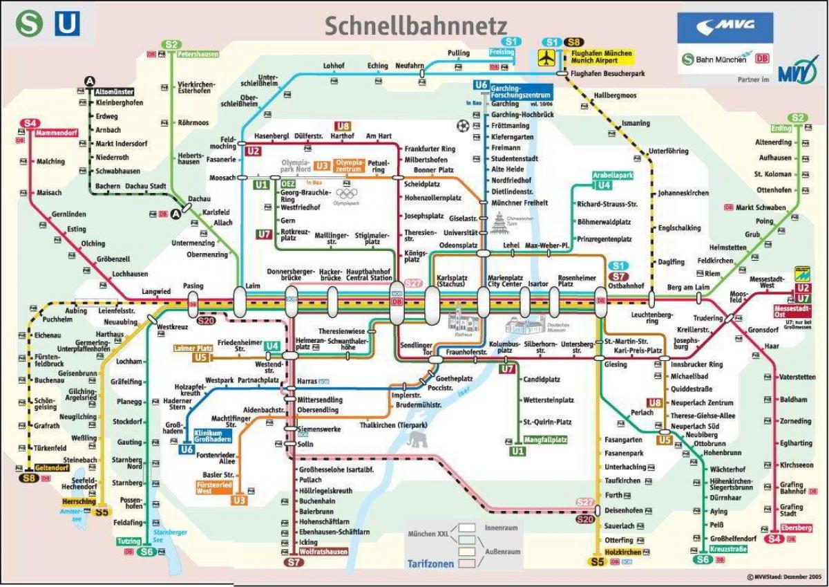 münchen plan du métro