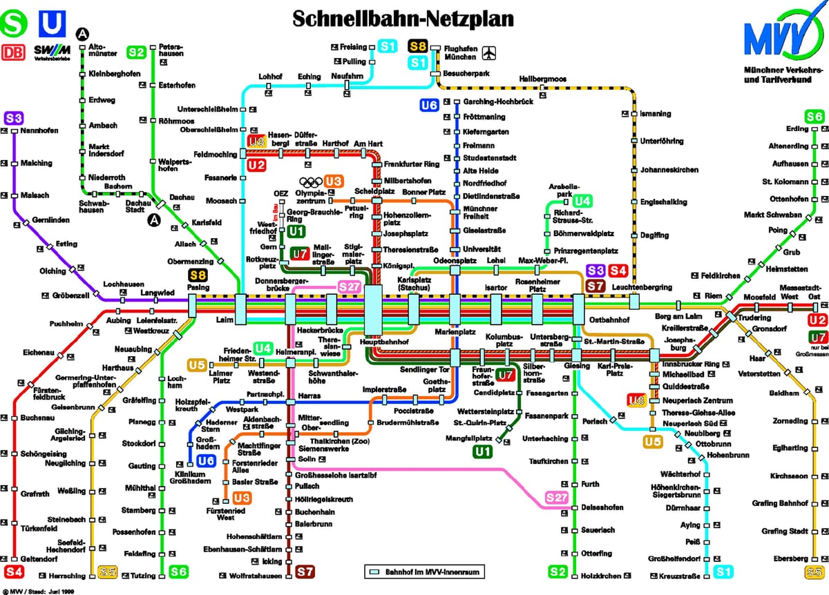 Carte de métro munchen
