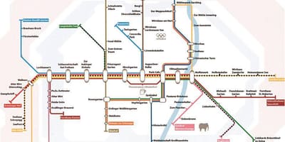 Carte de la bière de munich jardin