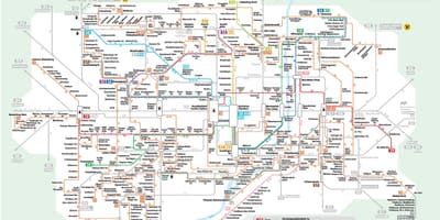 La carte de munich en bus