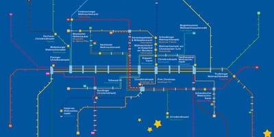 La carte de munich, les marchés de noël