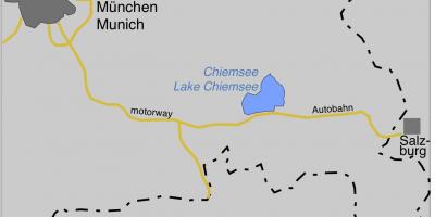 Carte ofmunich lacs 